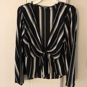 Charlotte Russe Semi Bell Sleeve Top